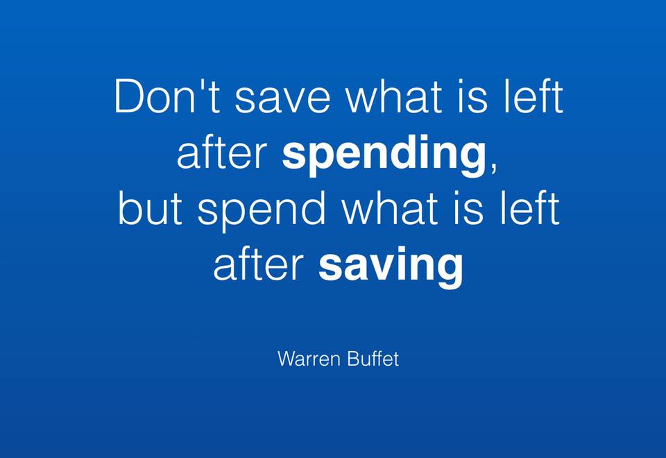 Save first then spend later